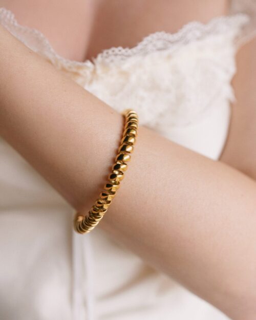 Ατσάλινο Σπιράλ Βραχιόλι Gold / Silver Coil